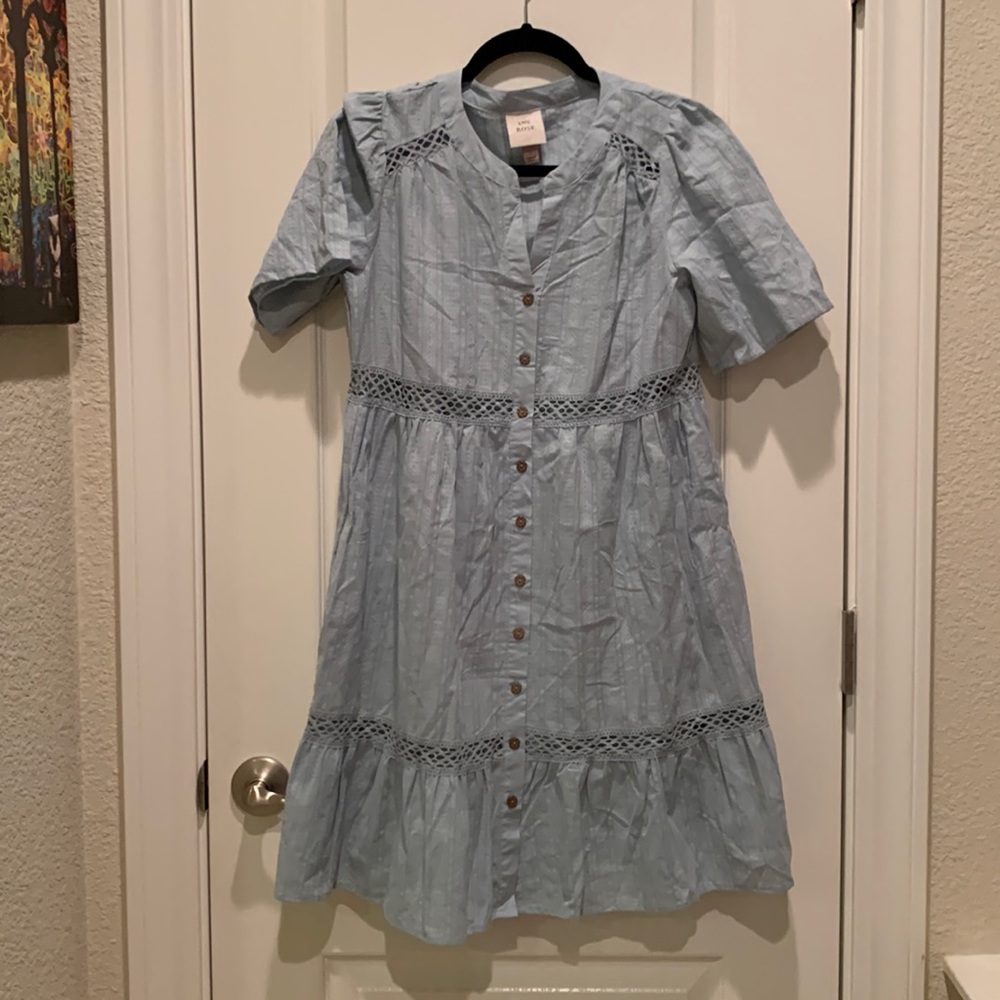 Knox Rose Blue Dress With Pockets - S